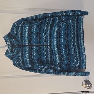 Boys Teal And Black 1/4 Zip Pullover Size 8
